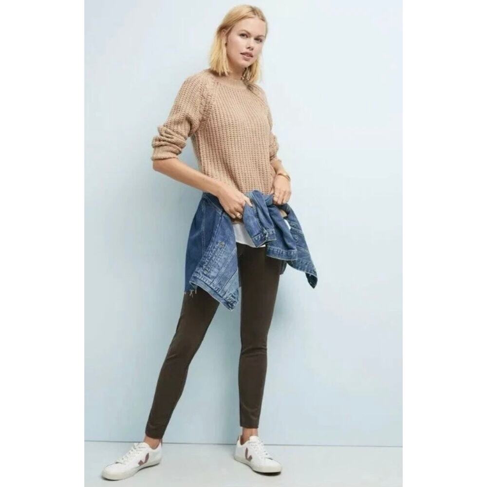 NWT Sanctuary x Anthropologie Brown Stretch Leggings Sz M Pull On Slim Fit Pants